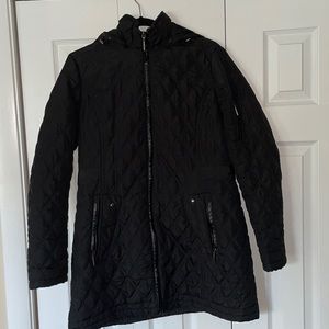 Black Weatherproof Winter Coat